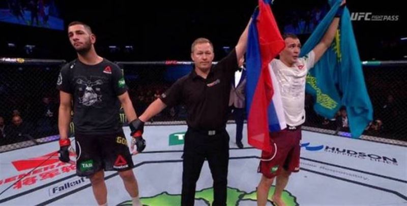 Қазақ спортшысы UFC-дегі алғашқы жеңісіне жетті  