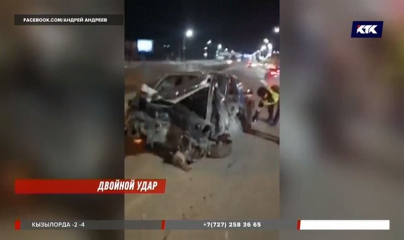 Бывший полицейский устроил массовую аварию в Алматы