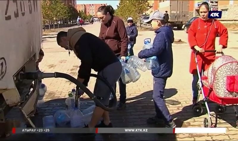 Из-за воды посёлок Косшы остался без воды