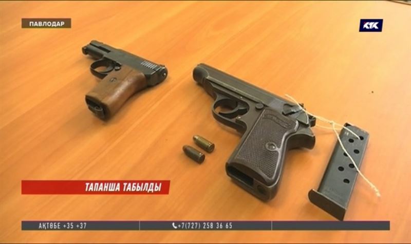 Павлодар тұрғыны Джеймс Бондтікіндей көне тапанша тауып алды