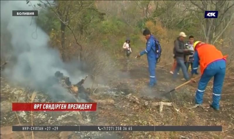 Президент өрт сөндіруге өзі кірісіп кетті