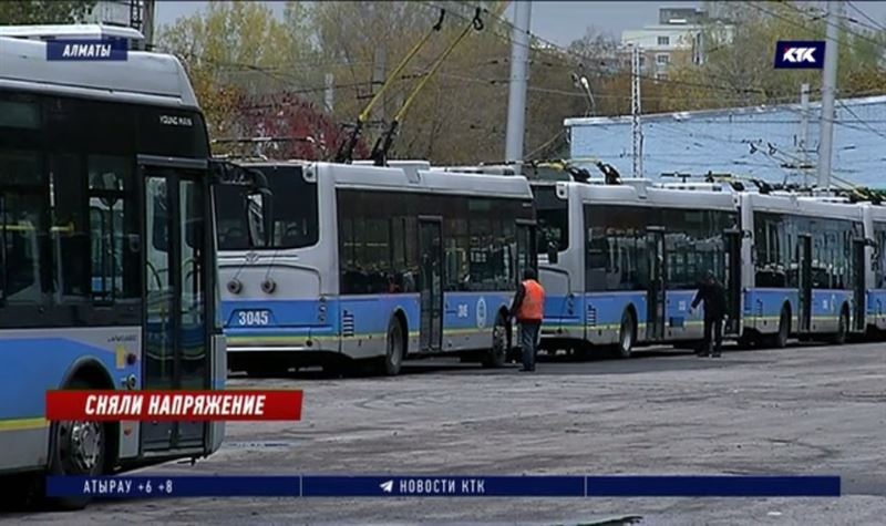 Половина алматинских троллейбусов не вышла на линии