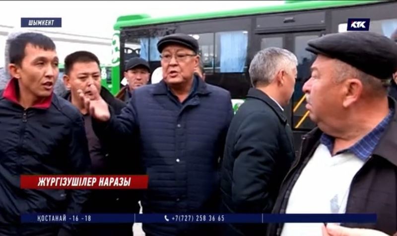 Shymkent Bus: Автопарк өкілдері мен жүргізушілер төбелесіп қала жаздады