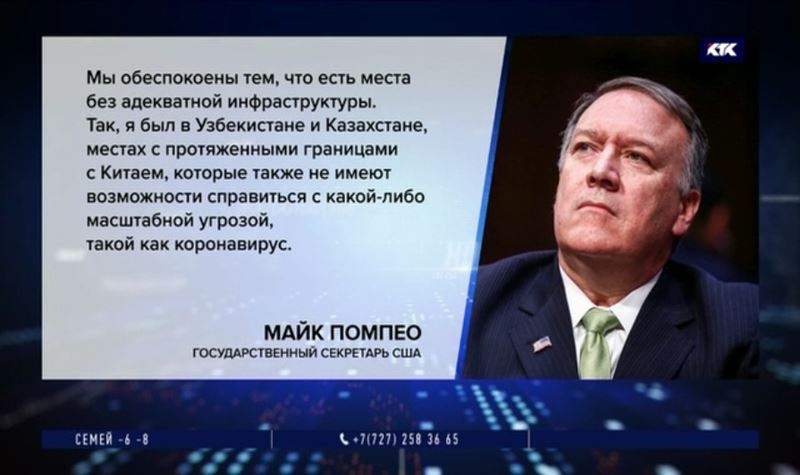 Госсек США боится, что Казахстан не справится с коронавирусом