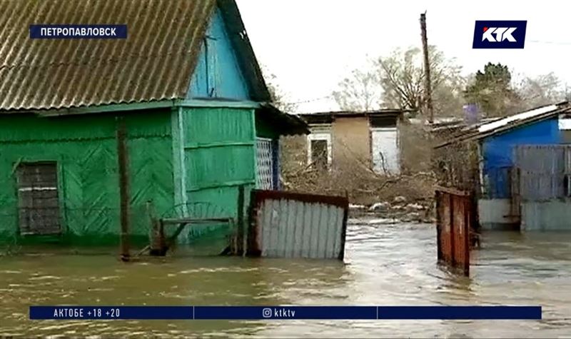 Вторая волна паводка наступает на Петропавловск