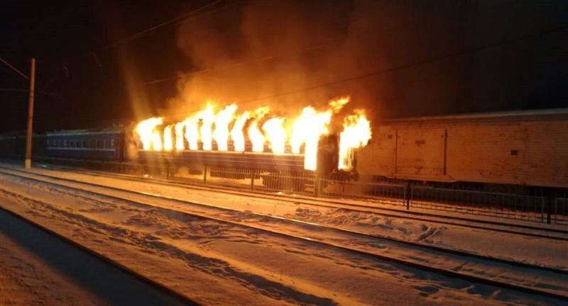 Нұр-Сұлтанда өтренген пойыз видеосы тарады