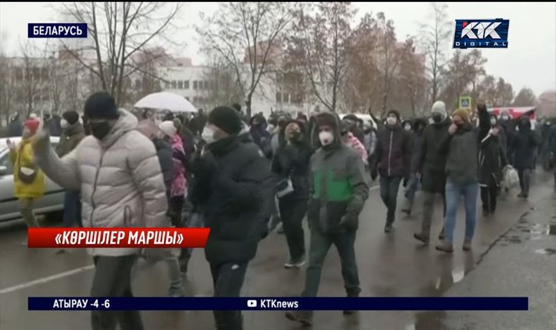 Беларусь: Көршілер маршында 100-ден астам адам ұсталды