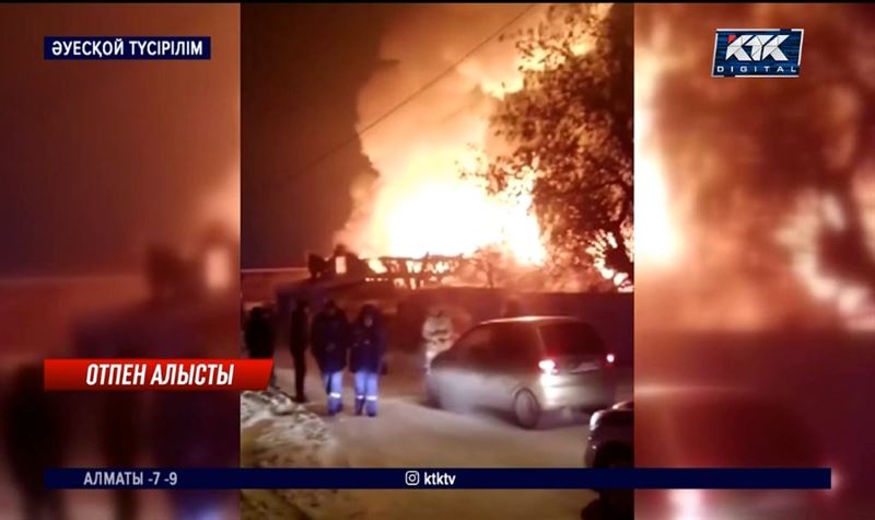 Бір үйдің өртіне 10 техника мен 70 өрт сөндіруші жұмылдырылды – Қарағанды