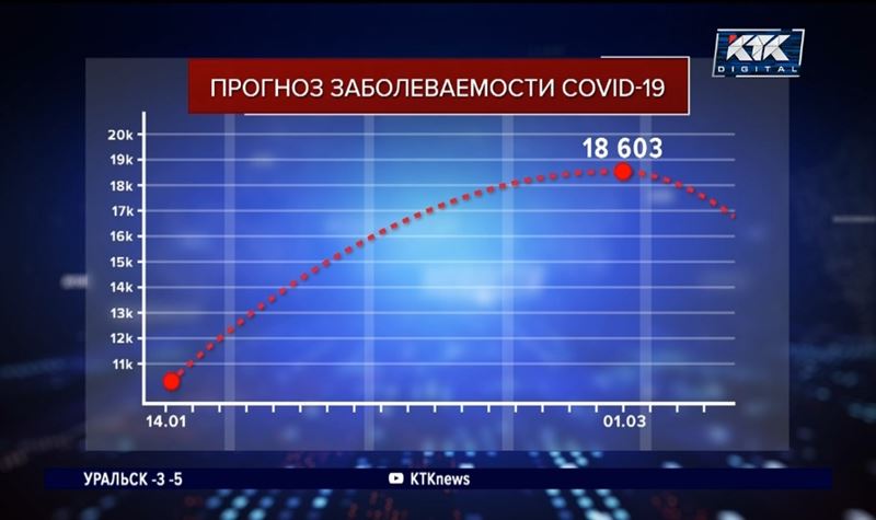 Пик заболеваемости COVID-19 в Казахстане придется на 1 марта – ученые