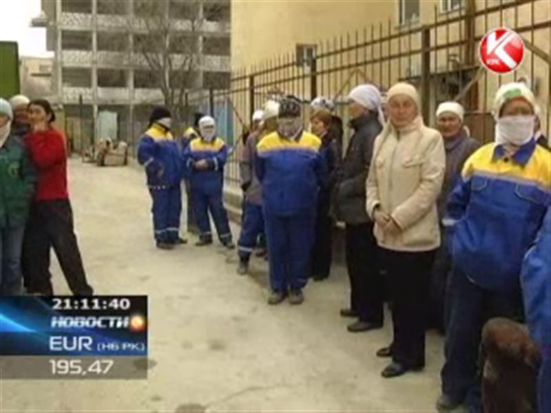 В Актау скандалят городские дворники