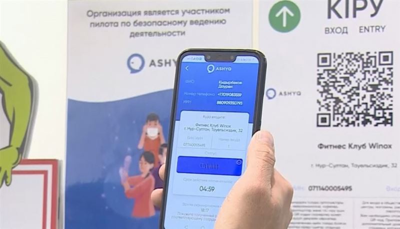 С момента внедрения Ashyq выявлено 3256 посетителей с «красным» и «желтым» статусами  