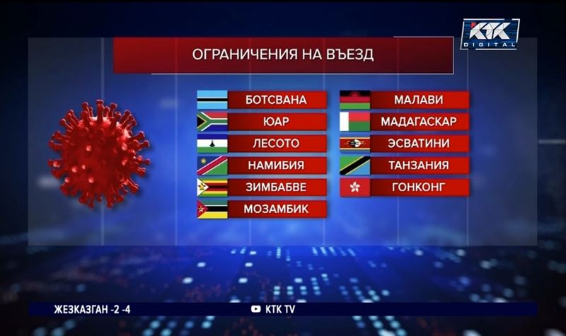 Казахстан запретит въезд гражданам 11 стран из-за омикрон-штамма