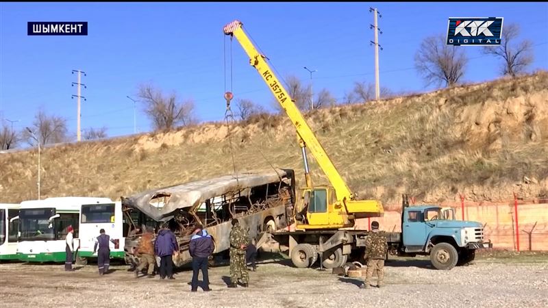 Әскерилерді тасуға бөлінген көліктер түгі қалмай жанып кеткен – Шымкент