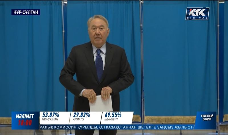 Нұрсұлтан Әбішұлы ел қатарлы сайлау учаскесіне барып дауыс берді