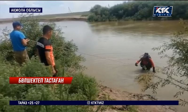 Денесін бөлшектеп, өзенге тастаған