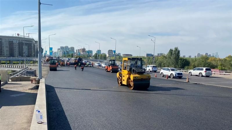 Ремонт моста в Нур-Султане из-за дефекта продлится