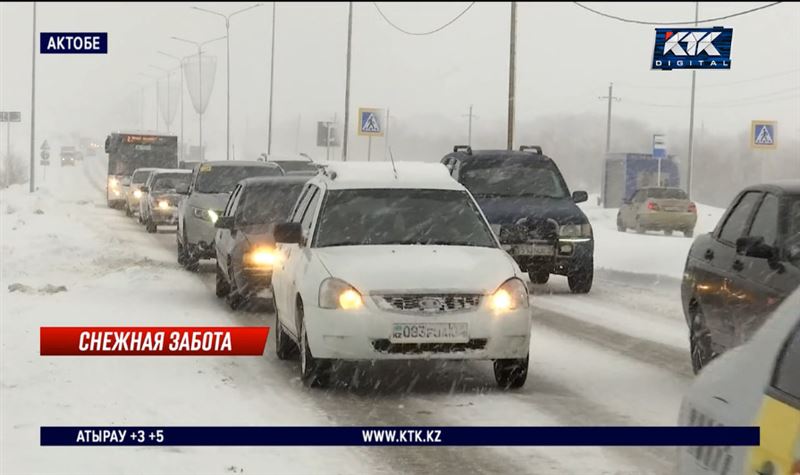 Месячная норма снега выпала за три дня в Актобе