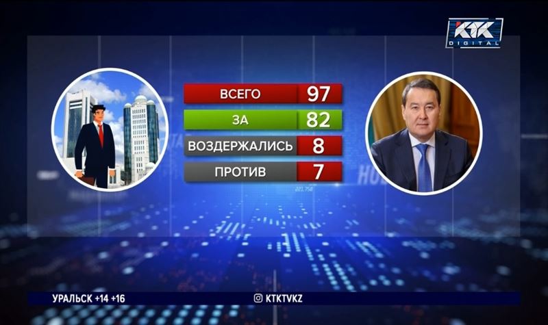 За кандидатуру Алихана Смаилова депутаты проголосовали не единогласно