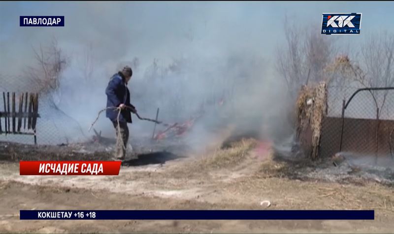 В Павлодаре сгорело несколько дач