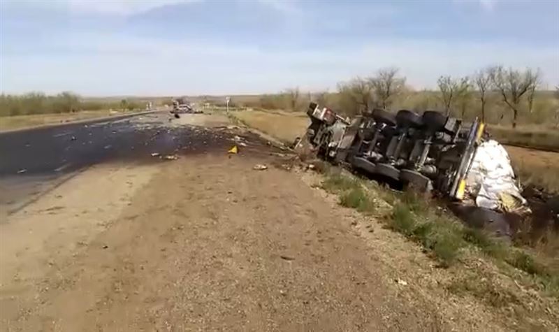 Водитель легкового авто погиб в результате ДТП в Актюбинской области