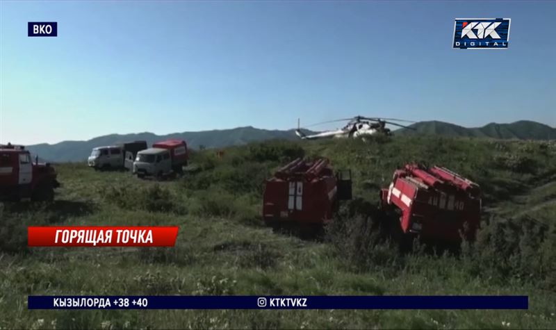 На место лесного пожара в свой последний рабочий день приехал аким ВКО