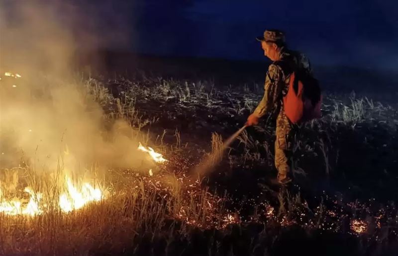 Батыс Қазақстанда 38 дала өртінің 35-і сөндірілді 