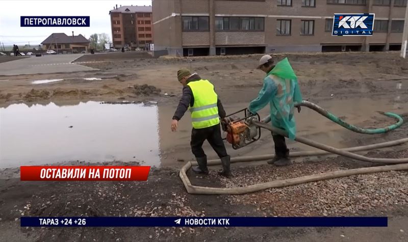 Жалобами после ливня атакуют акимат жители Петропавловска 