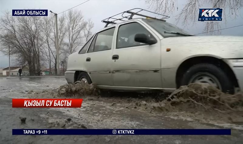 Абай облысында ауылдарды су басып, Семей көшесі көлшікке айналды