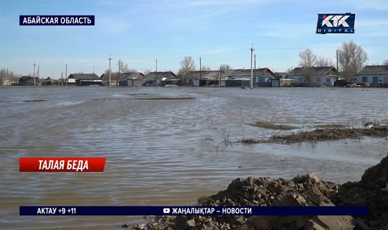 Паводок в Абайской области: спасатели ищут трех мужчин, которые могли утонуть