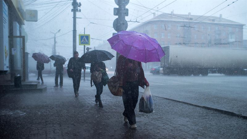 Сильные дожди ожидаются в ряде регионов Казахстана