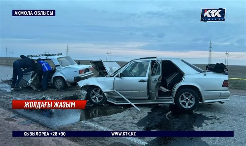 Ақмола облысында жол апатынан бес адам көз жұмды