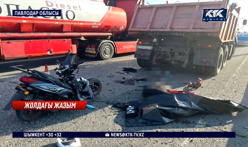 Павлодар облысында скутер мінген қос жасөспірім жол апатынан мерт болды