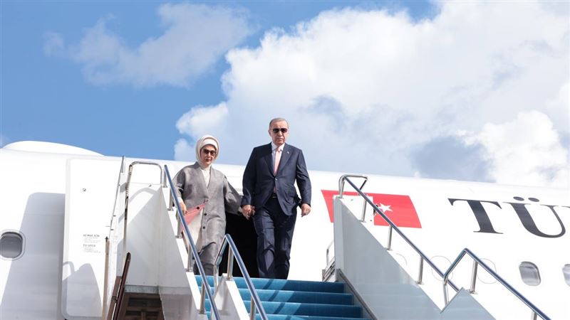 Реджеп Тайип Эрдоган прибыл в Астану для участия в саммите ШОС