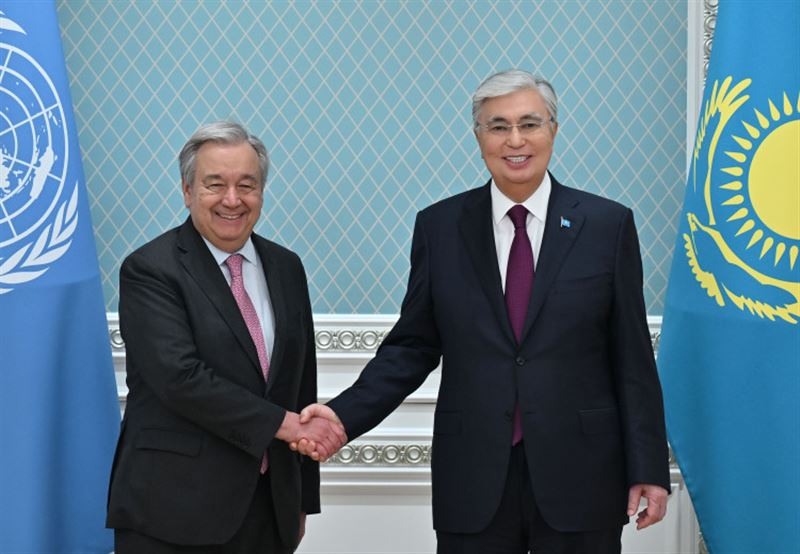 Касым-Жомарт Токаев провел переговоры с генеральным секретарем ООН