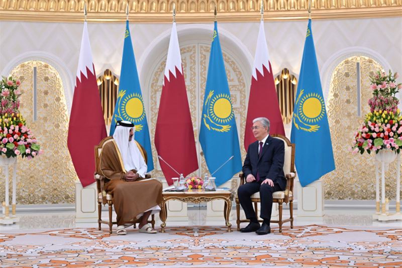Состоялась встреча президента Казахстана с эмиром Государства Катар