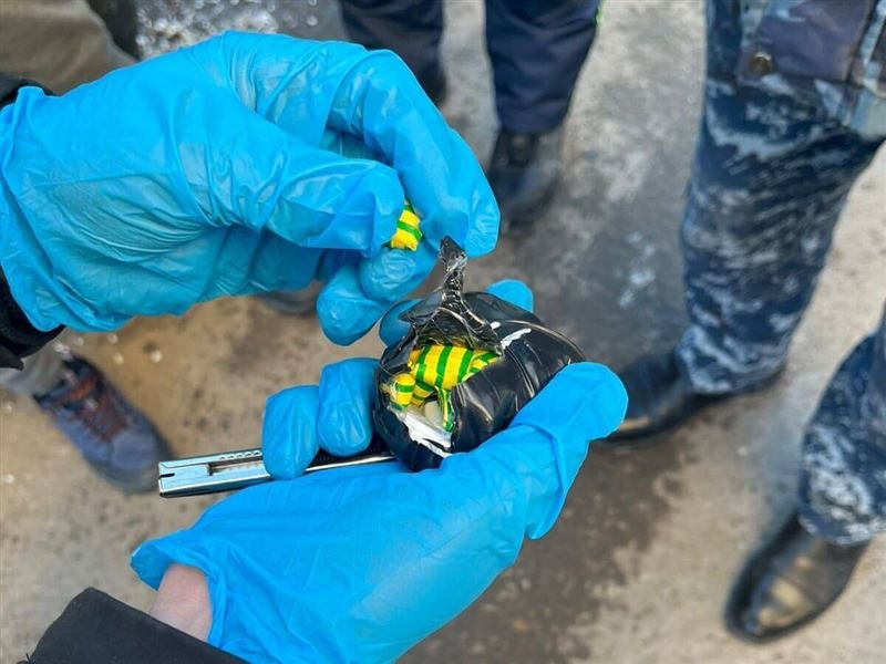 12 свертков с наркотиком обнаружили у курьера-закладчика в Павлодаре
