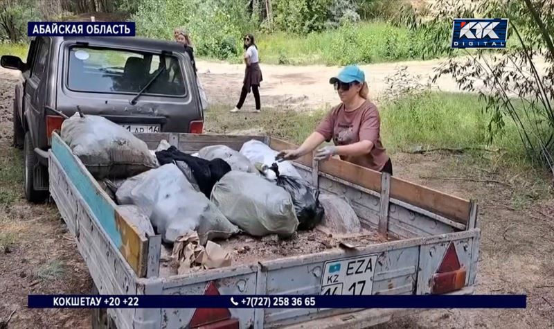 «Таза Қазақстан»: в Бородулихе очищен лес