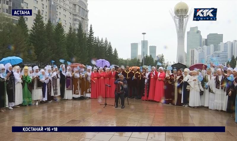 Астанада зейнеткерлер челлендж өткізіп, алматылықтарға эстафета жолдады 