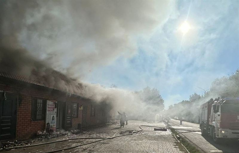 Пожар в магазине произошел в Абайской области