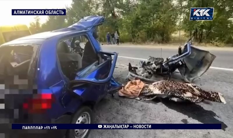 Водитель и два пассажира погибли в Алматинской области