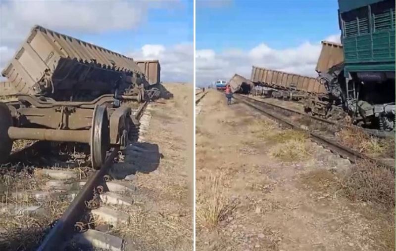 Тепловоз столкнулся с локомотивом на разъезде Сарысу