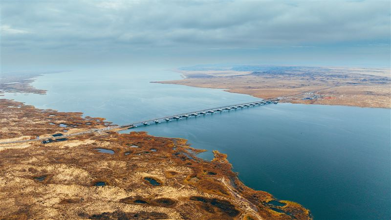 Самый длинный мост в стране открыли на Бухтарминском водохранилище