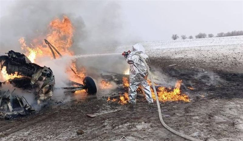 Военный вертолет потерпел крушение в Актюбинской области, один человек погиб