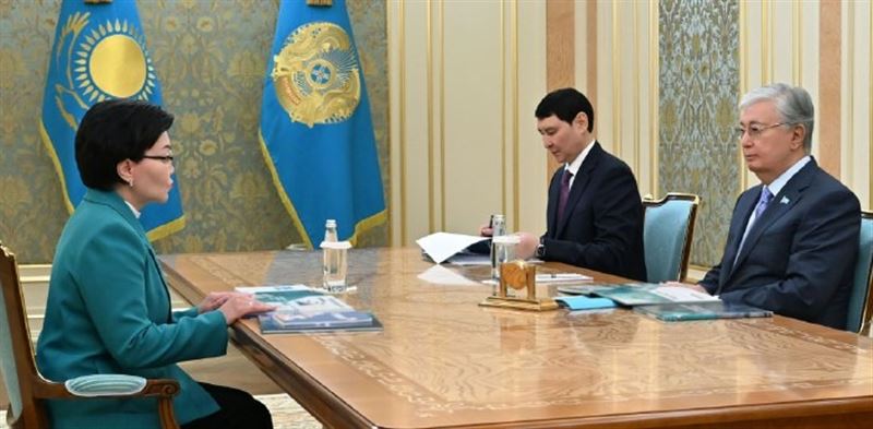 Президент Еңбек және халықты әлеуметтік қорғау министрі Светлана Жақыпованы қабылдады