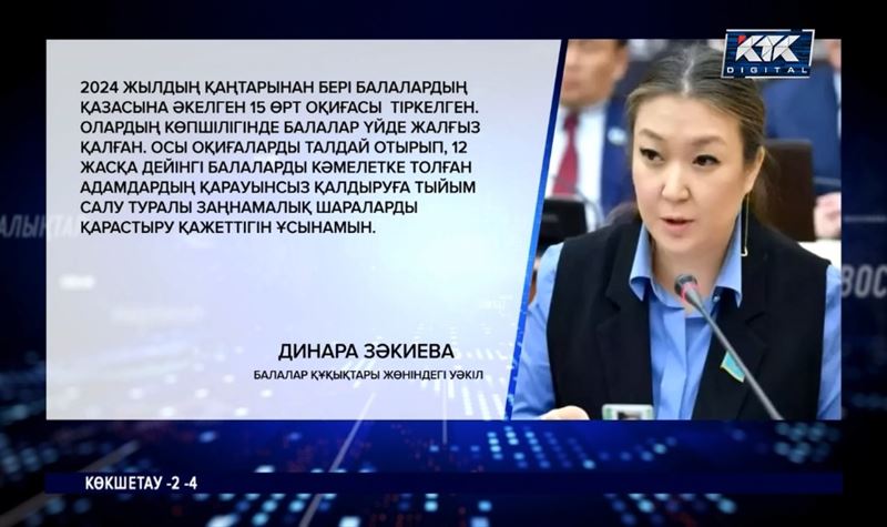 12 жасқа дейінгі баланы үйде жалғыз қалдыруға тыйым салынуы мүмкін