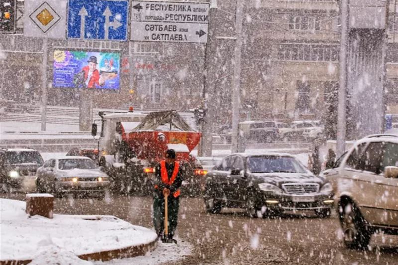 Снег ожидается в воскресенье в Астане, Алматы и Шымкенте