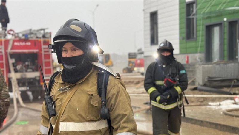 В Таразе произошел пожар в новой школе