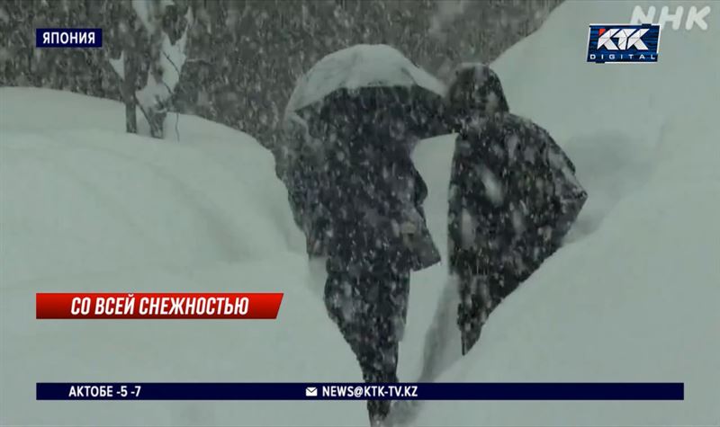 Аномальное количество снега выпало на острове Хоккайдо