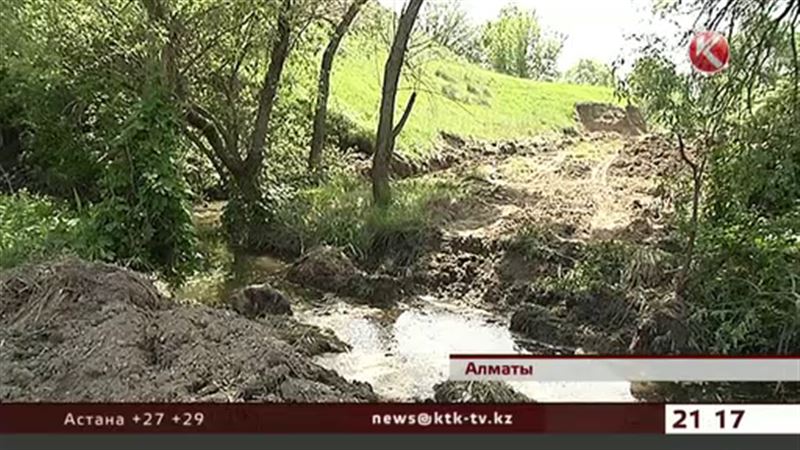 Зеленый сквер в Алматы превращается в помойку