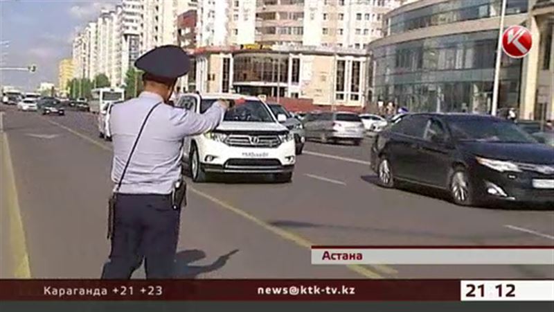 За выезд на автобусные полосы в Астане начали штрафовать